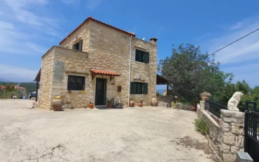 Almirida ,a stone house with sea view for long term rental on Crete