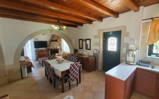 Almirida ,a stone house with sea view for long term rental on Crete