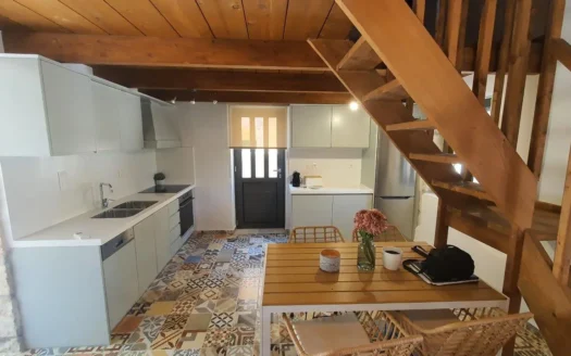 Kalives.a house with a swimming pool for long term rental .