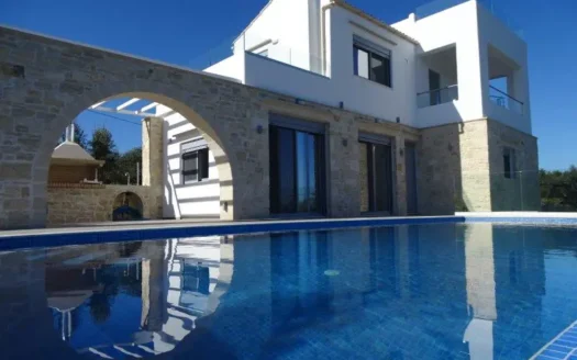 Tsivaras,Luxury villa for long term rental with pool and sea view