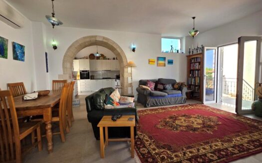 Plaka. House for sale with sea and mountain view on Crete